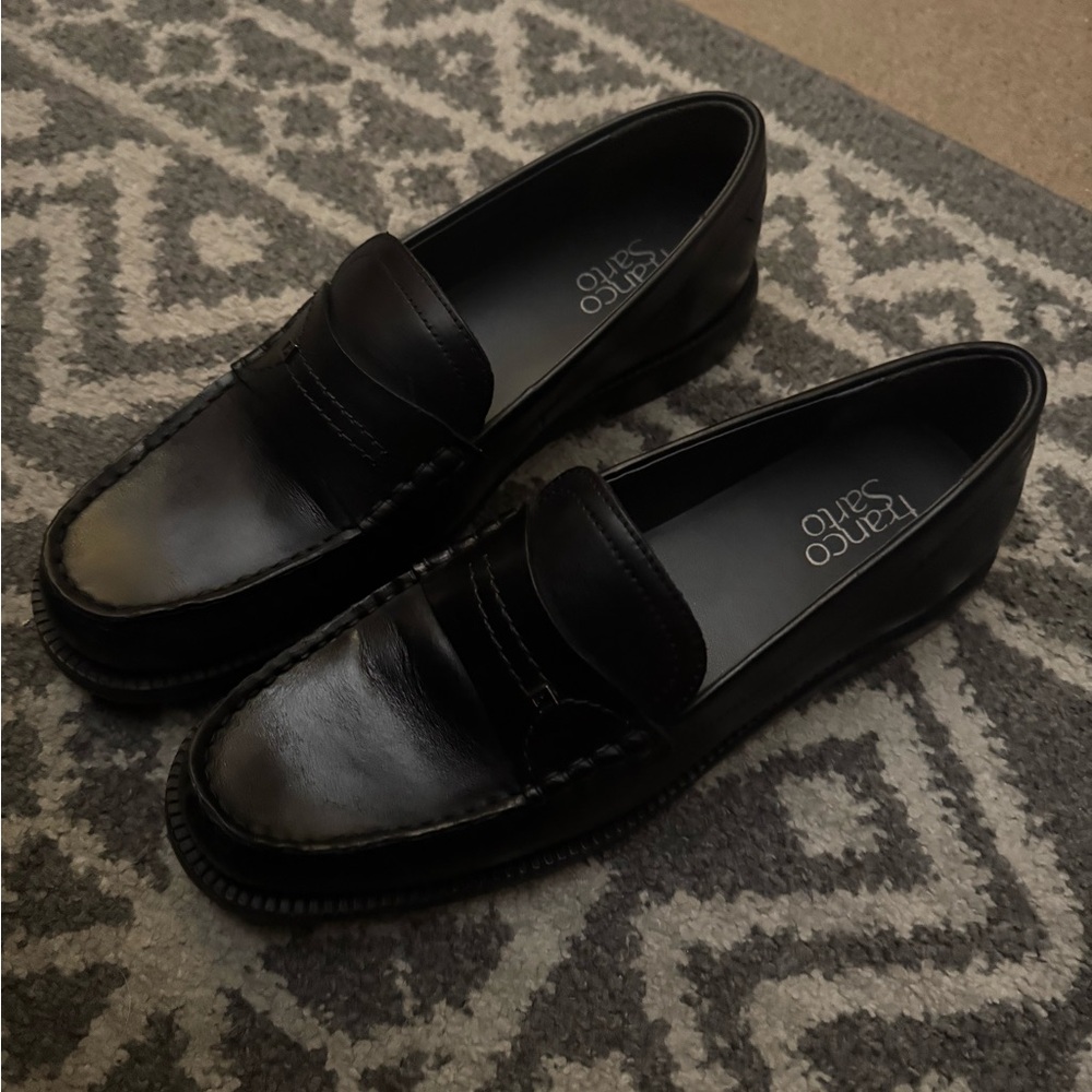 Franco Sarto Women’s Classic Black Slip-On Loafers
